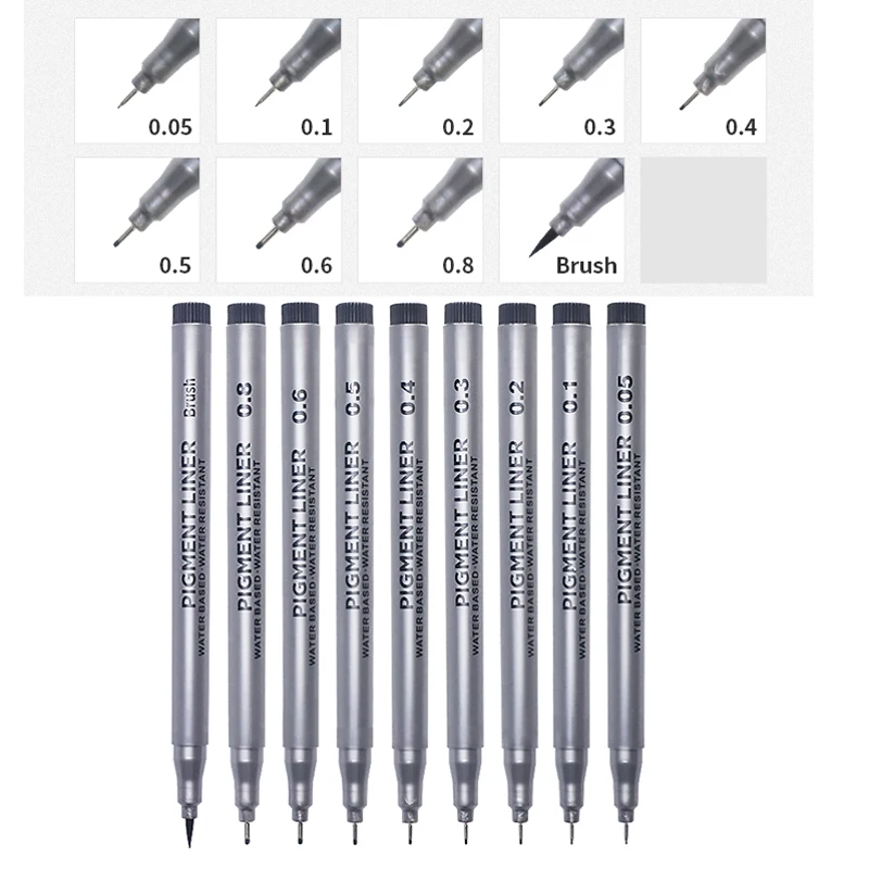 9Pcs/set Pigment Liner Micron  - Copic Marker Sketch review and price