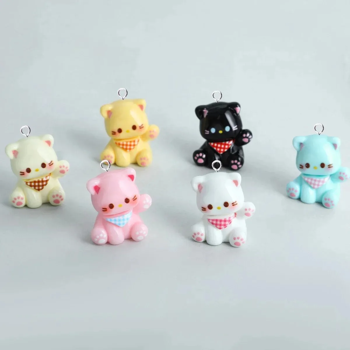 10Pcs 3D Cartoon Cat Mini Resi - Resin Crafts Diy review and price